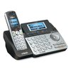 Vtech DS6151-2 Two-Handset Two-Line Cordless Phone with Answering System, Black/Silver 80-0883-00